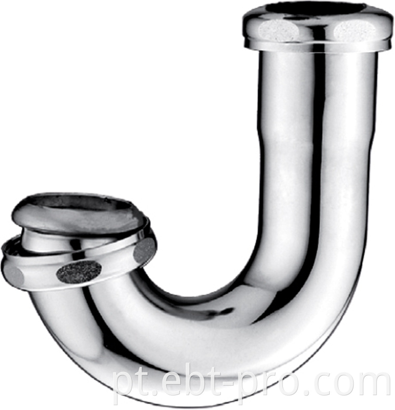 Chrome Slip Joint J Bend